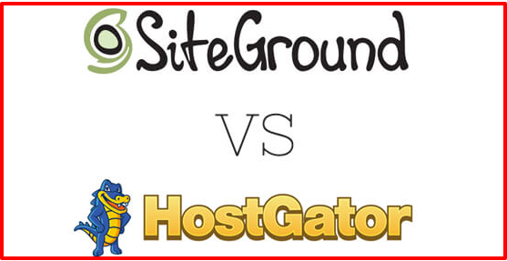 siteground vs hostgator web hosting